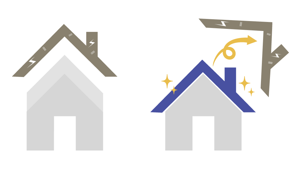 屋根葺き替え工事